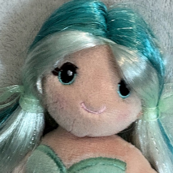 2021 DOUGLAS Cuddle Toys Aqua Blue  Mermaid Plush Toy Princess  10" Sparkly doll - Picture 2 of 12